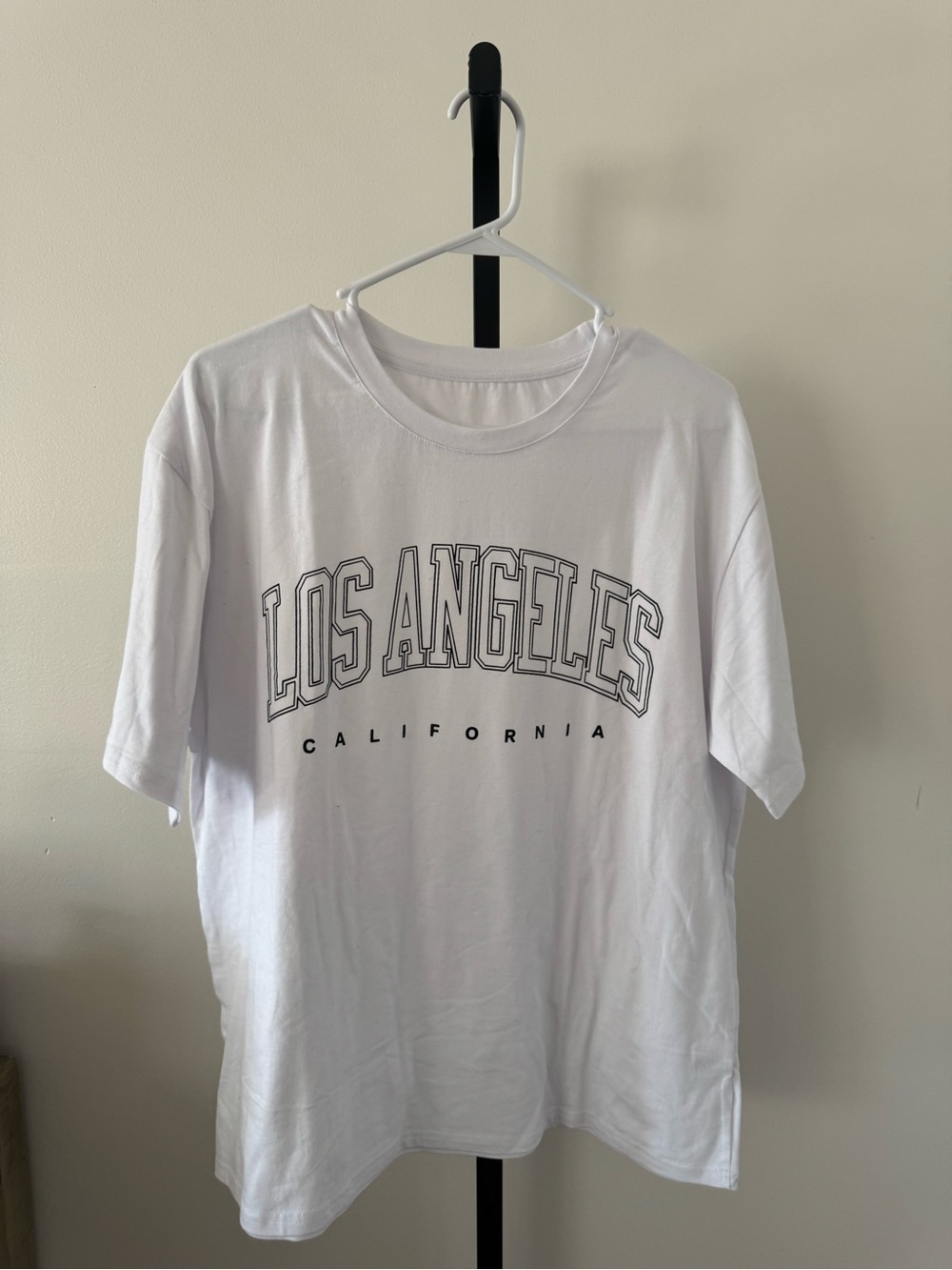 Amazon White 'Los Angeles California' Short Sleeve Graphic Tee